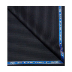 Raymond Multicolour Cotton Blend Unstitched Fabric For Safari Suit - 2.80 meter