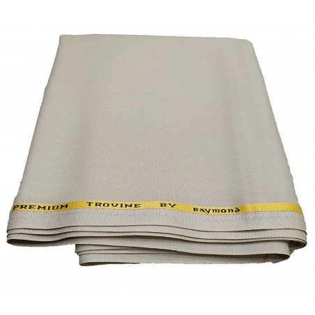 Raymond Poly Viscose Unstitched Trouser Fabric for Men 1.25 Mtr Beige
