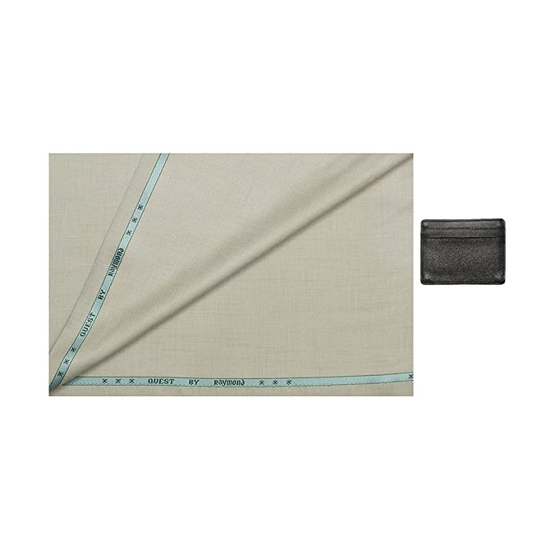 Raymond Men 1.2 m Unstitched Fabric Suiting for Pant or Suit with Fabkart Wallet Pista Green Free Size