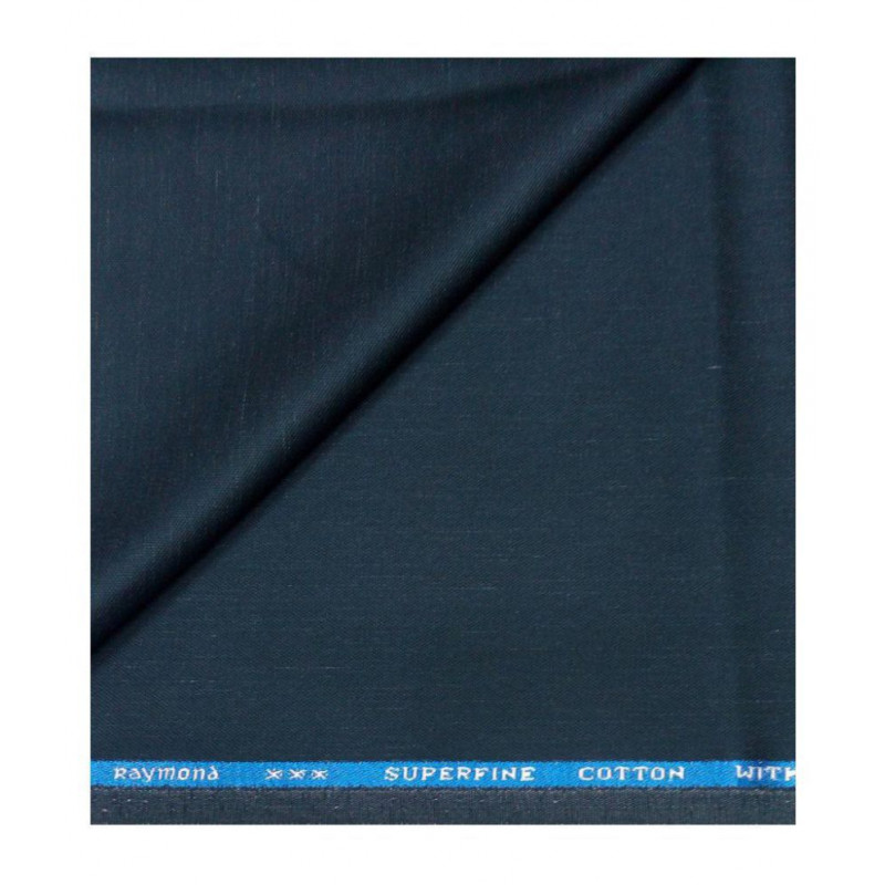 Raymond Men Cotton Trouser Fabric ray ccr blue_Blue