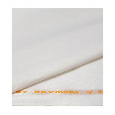 Raymond Men Unstitched Fabric Suiting for Pant or Suit with Fabkart Wallet White 3.0 Mtr Free Size