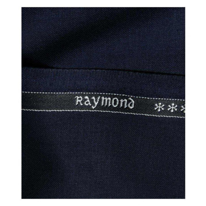Raymond's Men Poly Viscose 1.3 m Unstitched Trouser Fabric Dark Blue Free Size