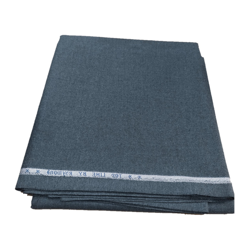 Raymond Men Poly Viscose Unstitched Fabric Suiting for Pant or Trouser Deep Grey