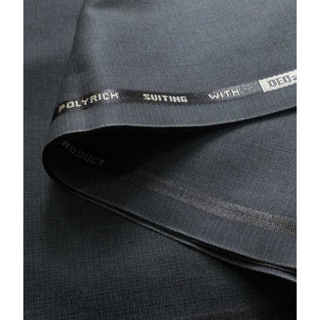 Only Vimal Grey Self Design Trouser Fabric Size 125 Metre