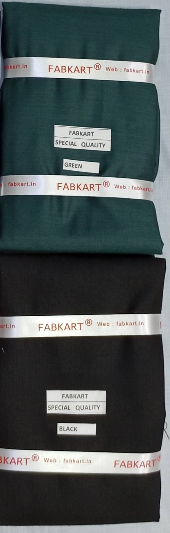 Fabkart - Polyester Blend Men's Unstitched Shirt Piece ( Pack of 2 ) (Color: Multicolor)