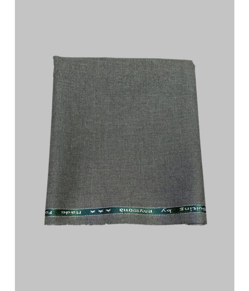 Raymond - Grey Polyester Blend Men's Unstitched Pant Piece ( Pack of 1 ) (Color: Grey)