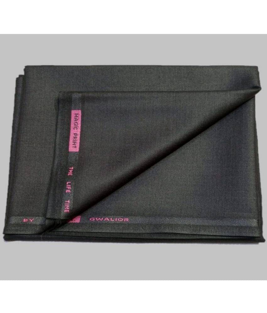 Gwalior - Grey Polyester Blend Men's Unstitched Pant Piece ( Pack of 1 ) (Color: Grey)