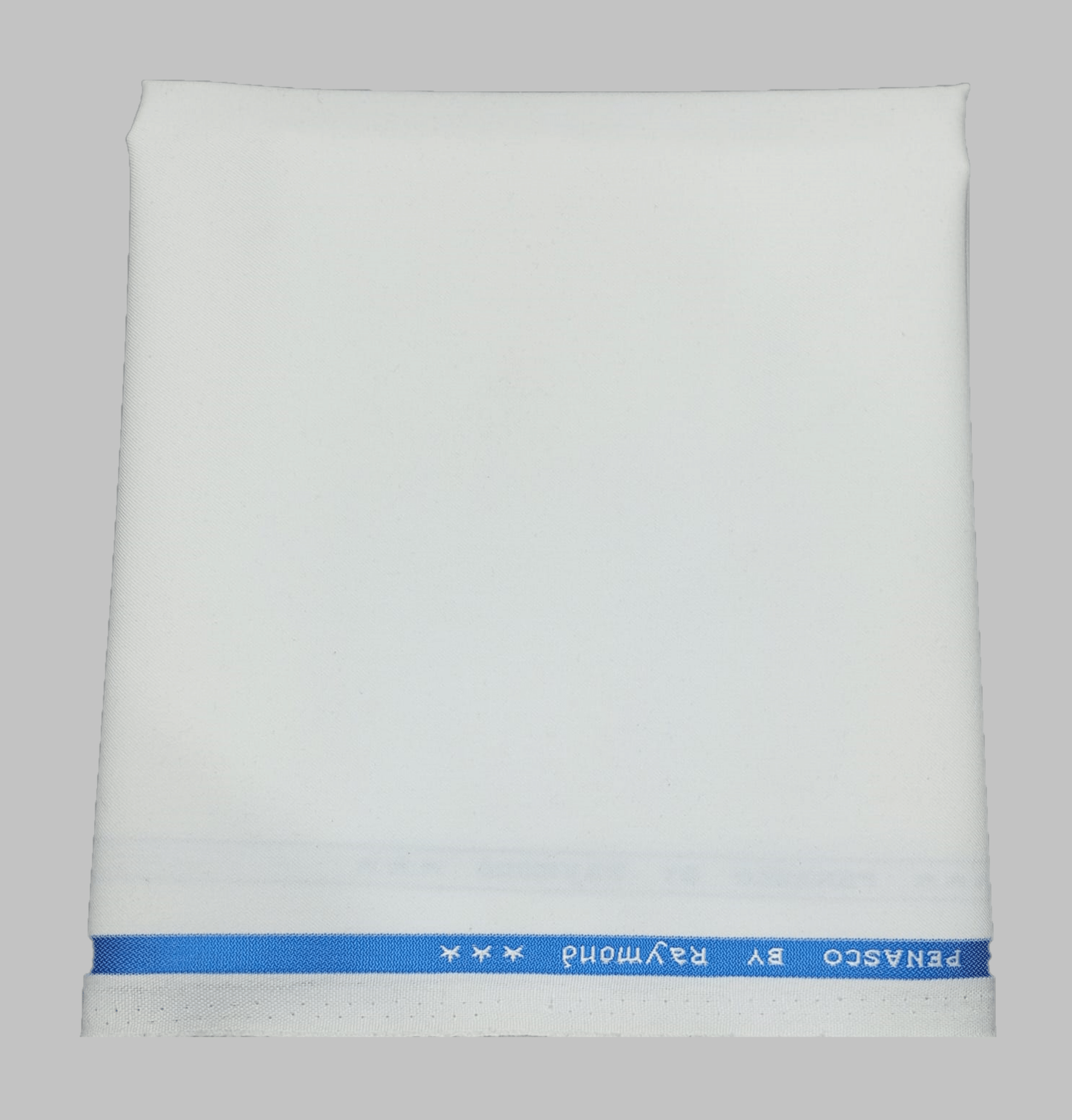 Raymond White Polyester Blend Men's Unstitched Pant Piece (Color: White)