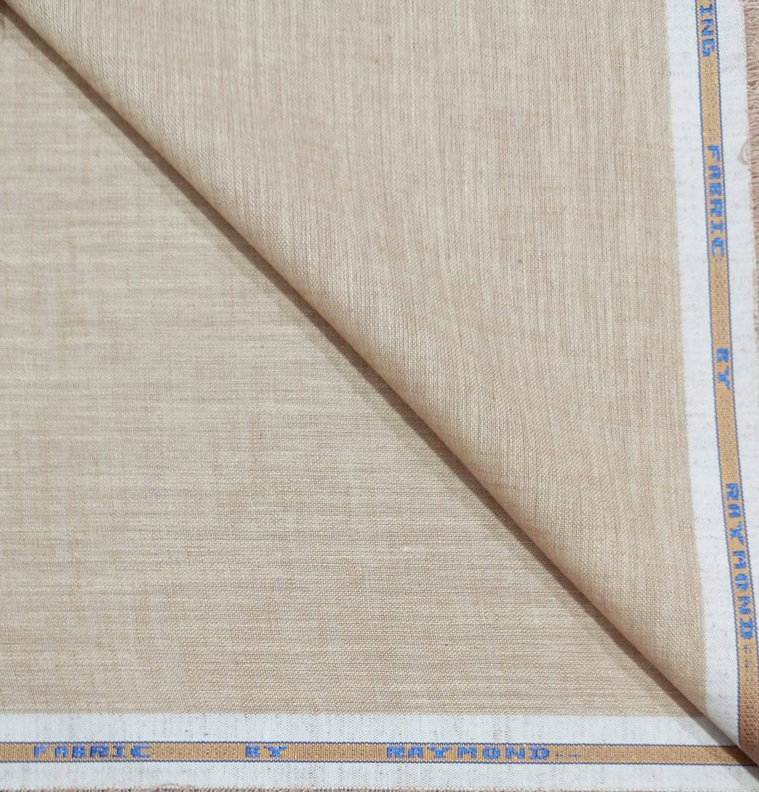 Raymond Beige Cotton Blend Men's Unstitched Kurta ( Pack of 1 ) (Color: Beige)