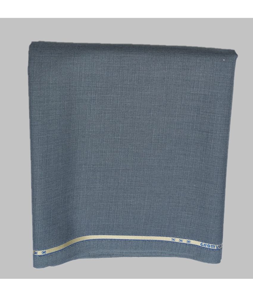 Raymond Grey Polyester Blend Men's Unstitched Pant Piece ( Pack of 1 ) (Color: Grey)