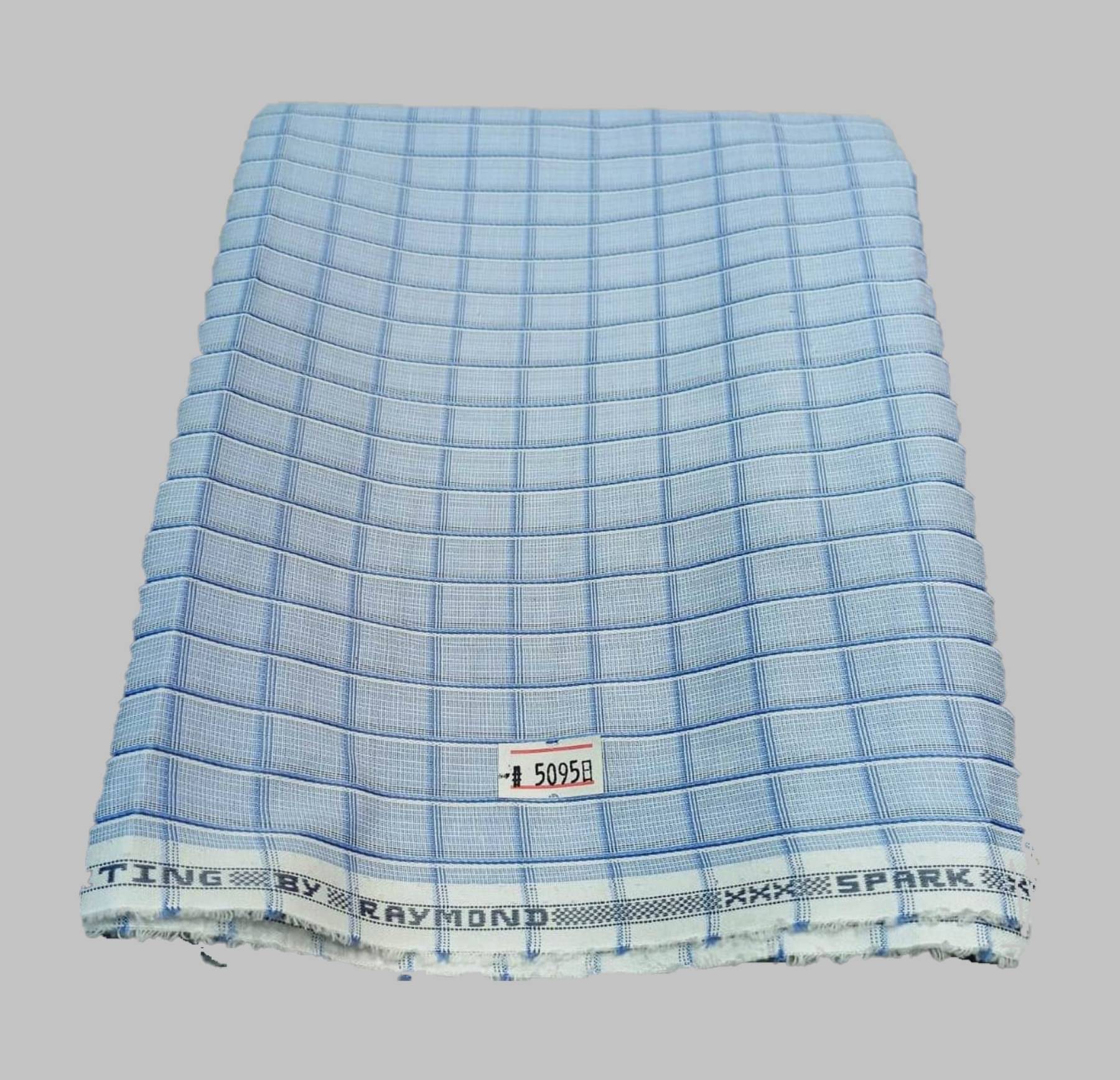 Raymond Blue Polyester Blend Men's Unstitched Shirt Piece (Color: Blue)