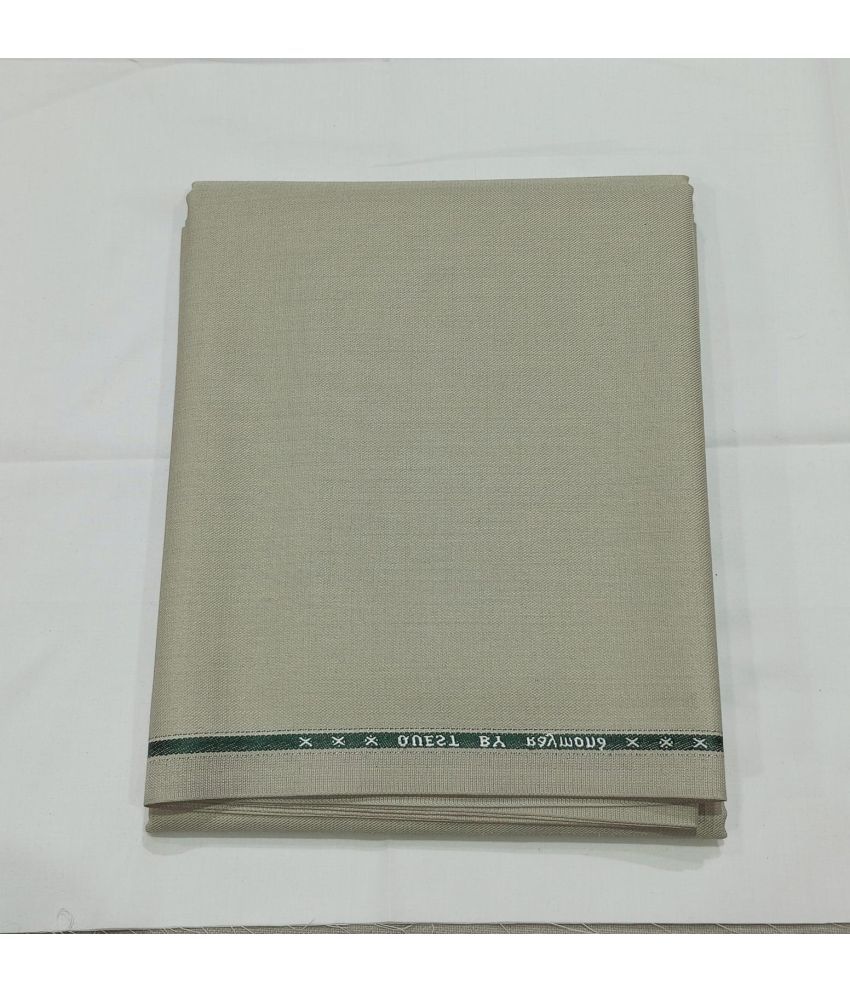 Raymond Beige Polyester Blend Men's Unstitched Shirts & Trousers ( Pack of 1 ) (Color: Beige)