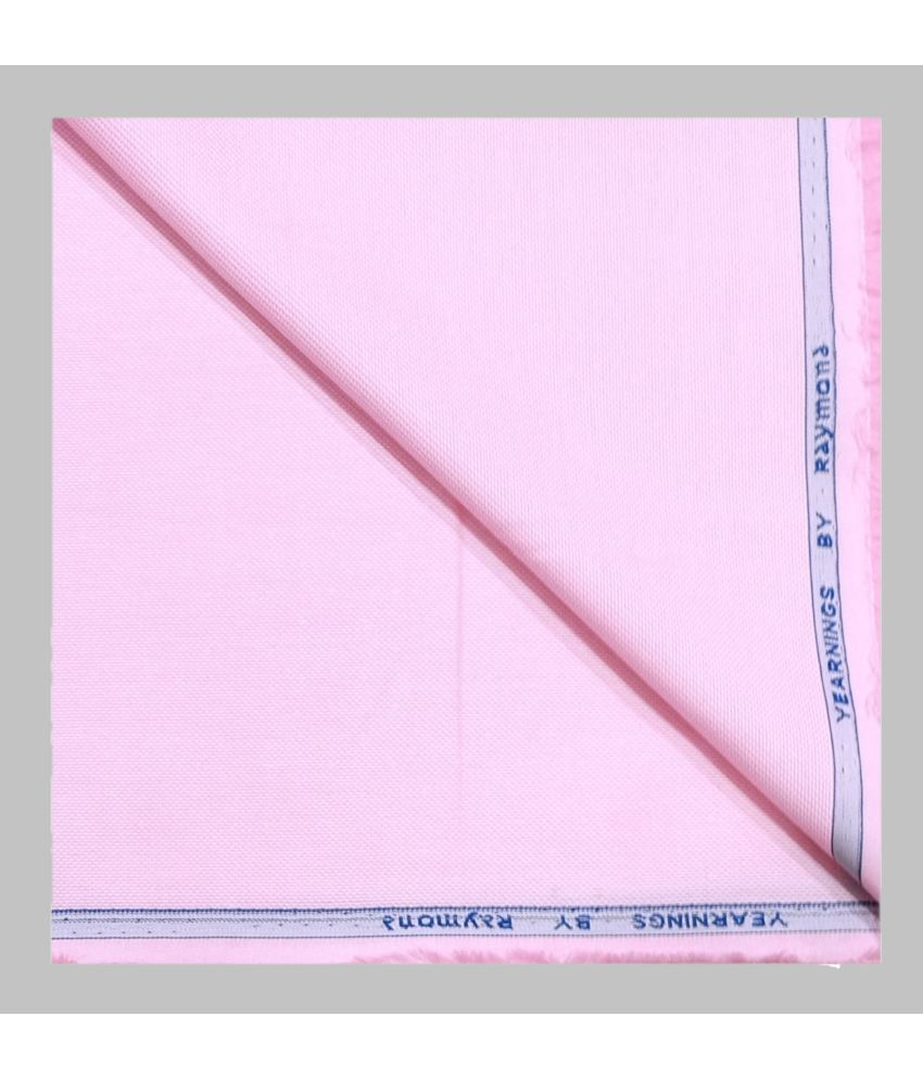 Raymond Pink Cotton Blend Men's Unstitched Shirt Piece ( Pack of 1 ) (Color: Pink)