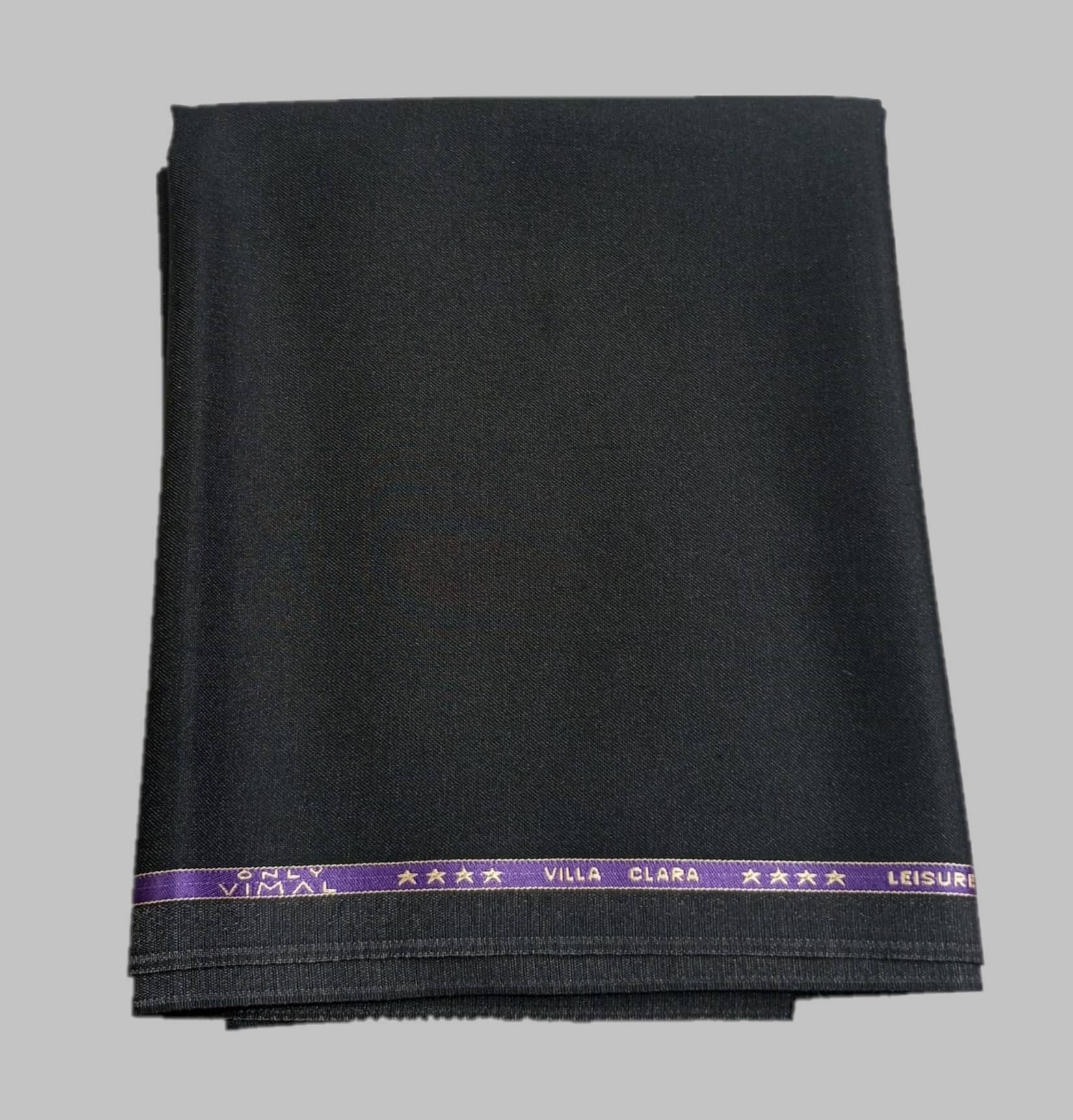 ONLY VIMAL Dark Grey Polyester Blend Men's Unstitched Pant Piece ( Pack of 1 ) (Color: Dark Grey)