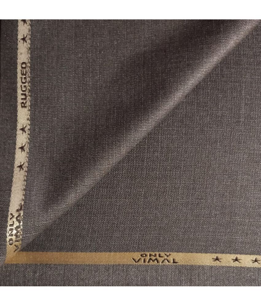 ONLY VIMAL Brown Polyester Blend Men's Unstitched Pant Piece ( Pack of 1 ) (Color: Brown)