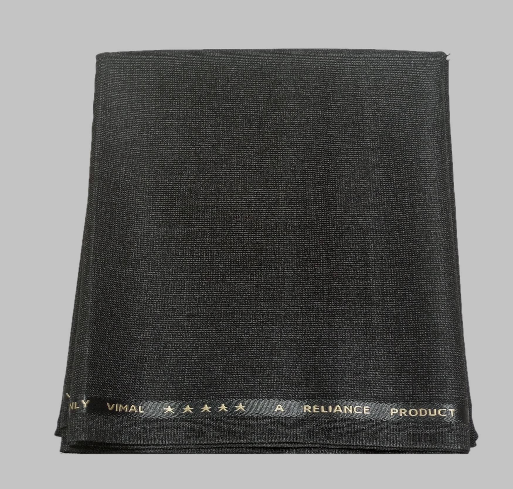 ONLY VIMAL Dark Grey Polyester Blend Men's Unstitched Pant Piece ( Pack of 1 ) (Color: Dark Grey)