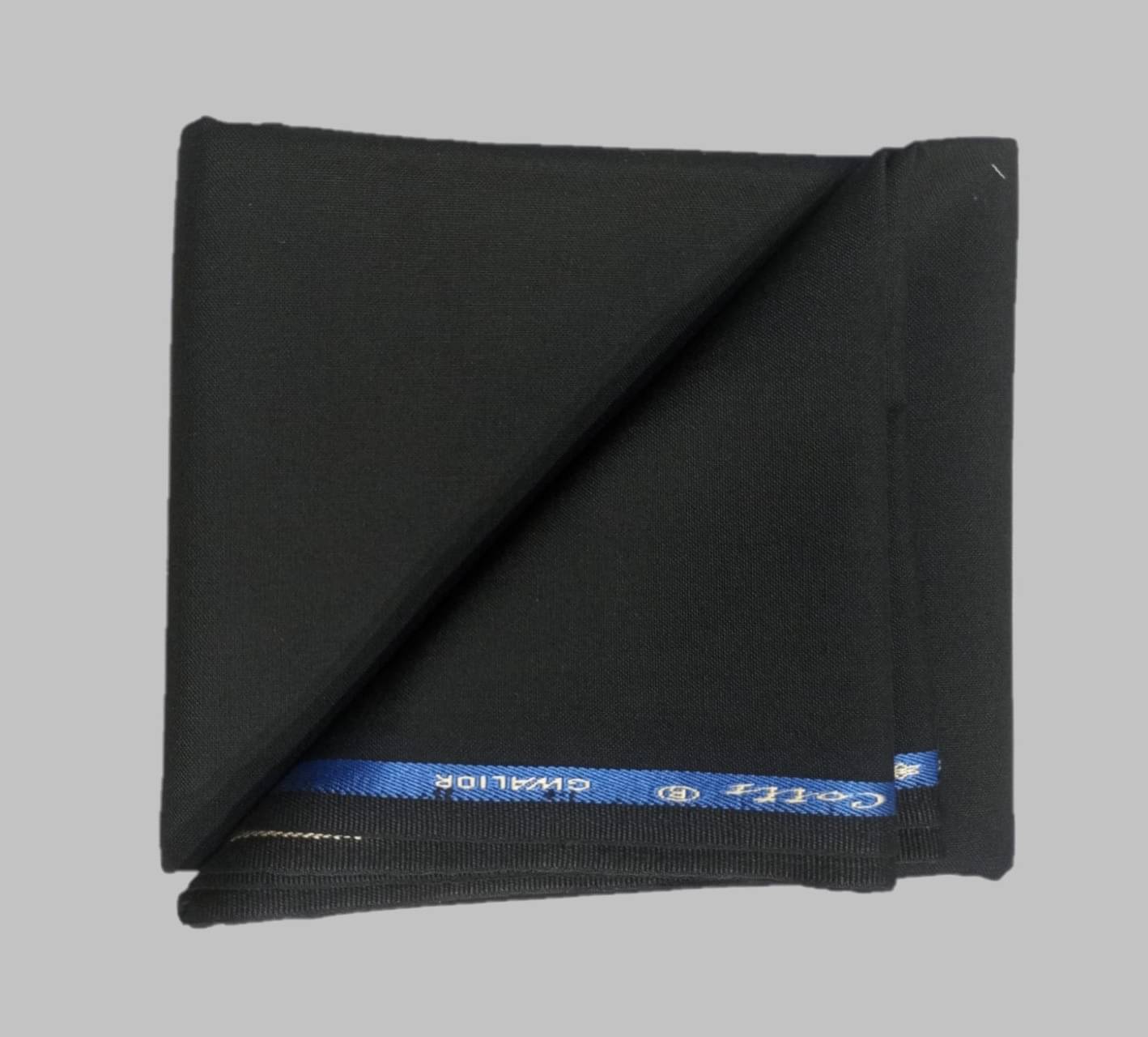 Gwalior - Black Polyester Blend Men's Unstitched Pant Piece ( Pack of 1 ) (Color: Black)