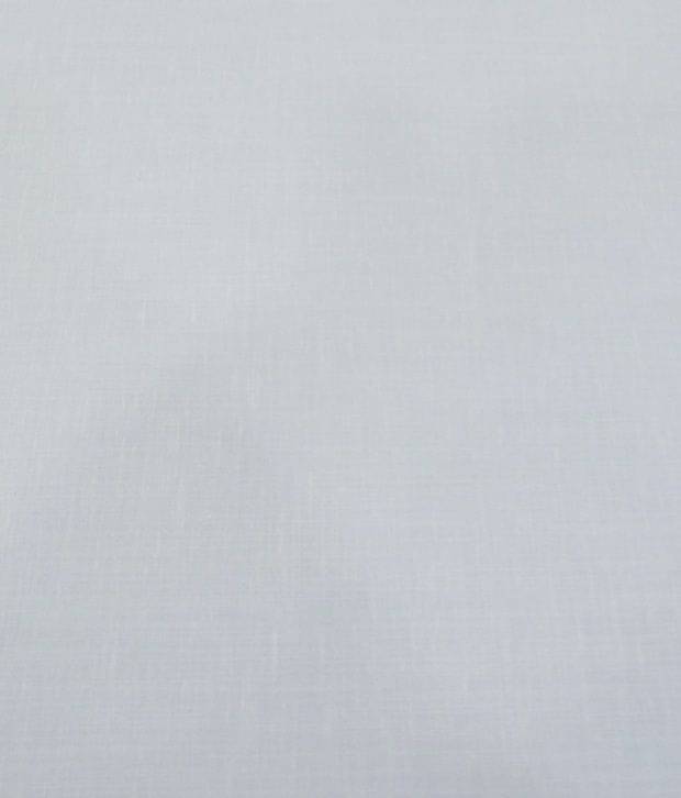 Raymond White Poly Blend Unstitched Shirt pc (Size: 2.5 Metre)