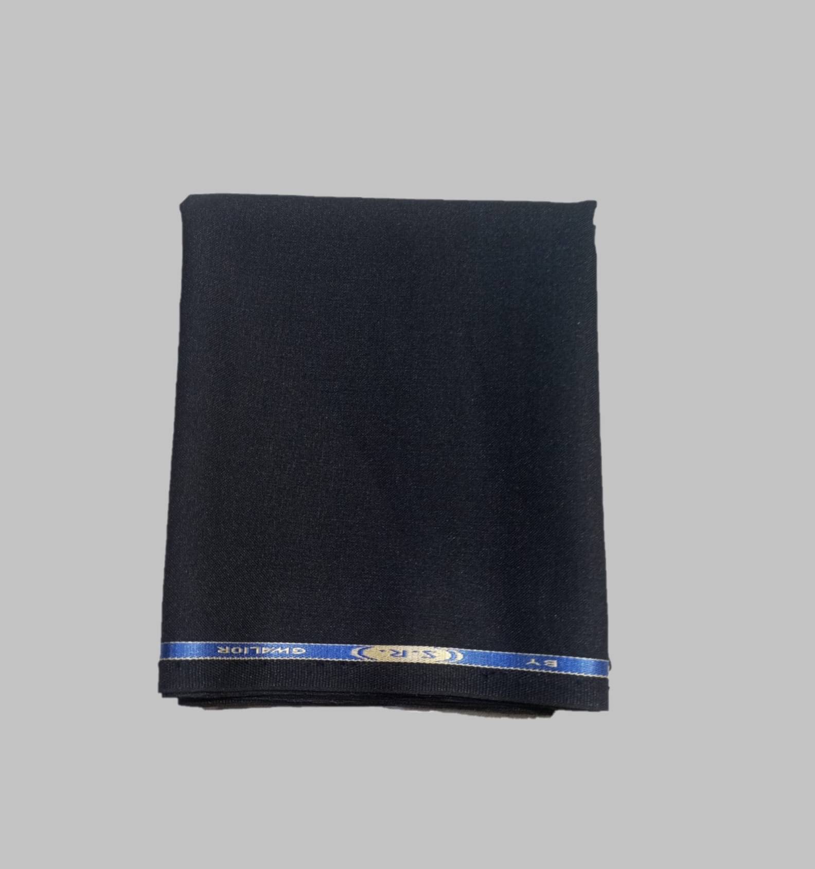 Gwalior - Navy Blue Polyester Blend Men's Unstitched Pant Piece ( Pack of 1 ) (Color: Navy Blue)