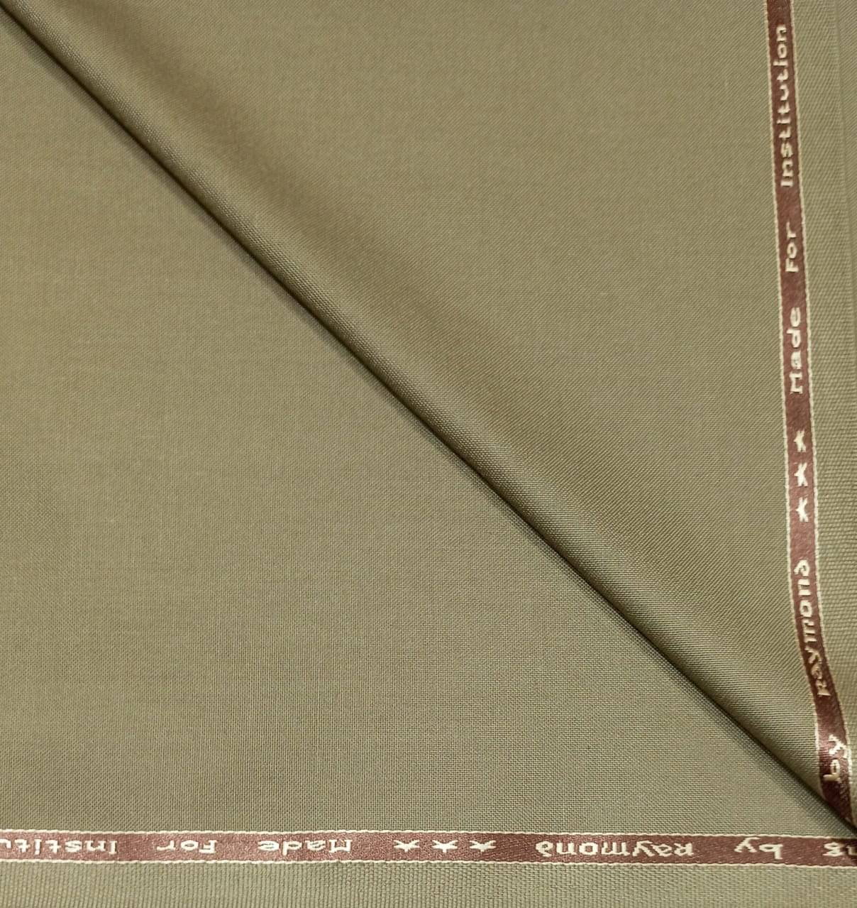 Raymond Khaki Polyester Blend Men's Unstitched Pant Piece ( Pack of 1 ) (Color: Khaki)