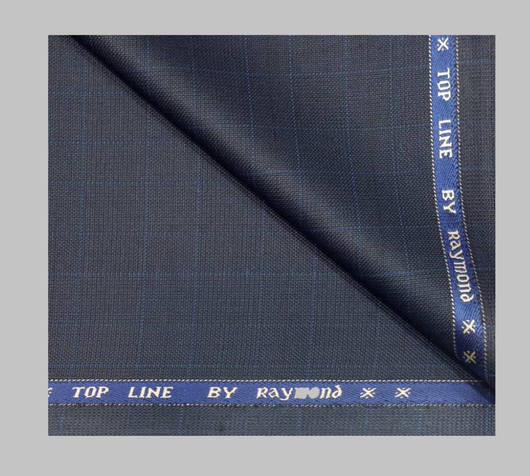 Raymond Navy Blue Polyester Blend Men's Suit Length ( Pack of 1 ) (Color: Navy Blue)