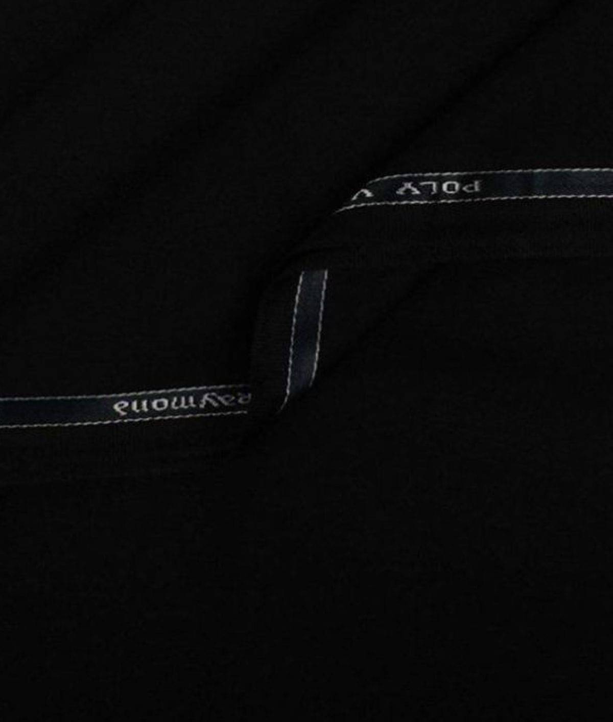 Raymond Black Poly Blend Unstitched Pant Pc (Size: 1.2 Metre)