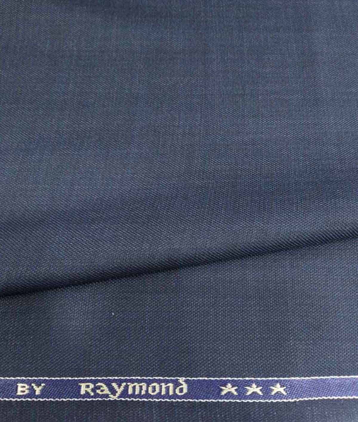 Raymond Blue Poly Blend Unstitched Pant Piece (Size: 1.3 Metre)
