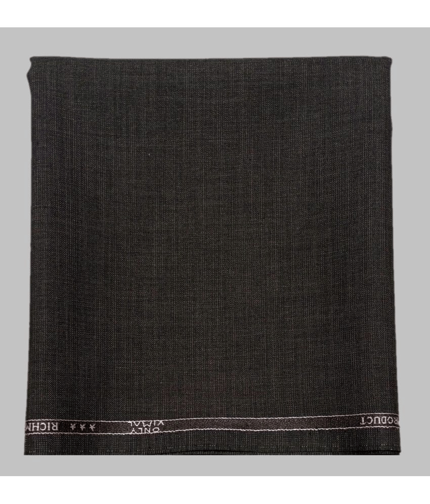 ONLY VIMAL Brown Polyester Blend Men's Unstitched Pant Piece (Color: Brown)