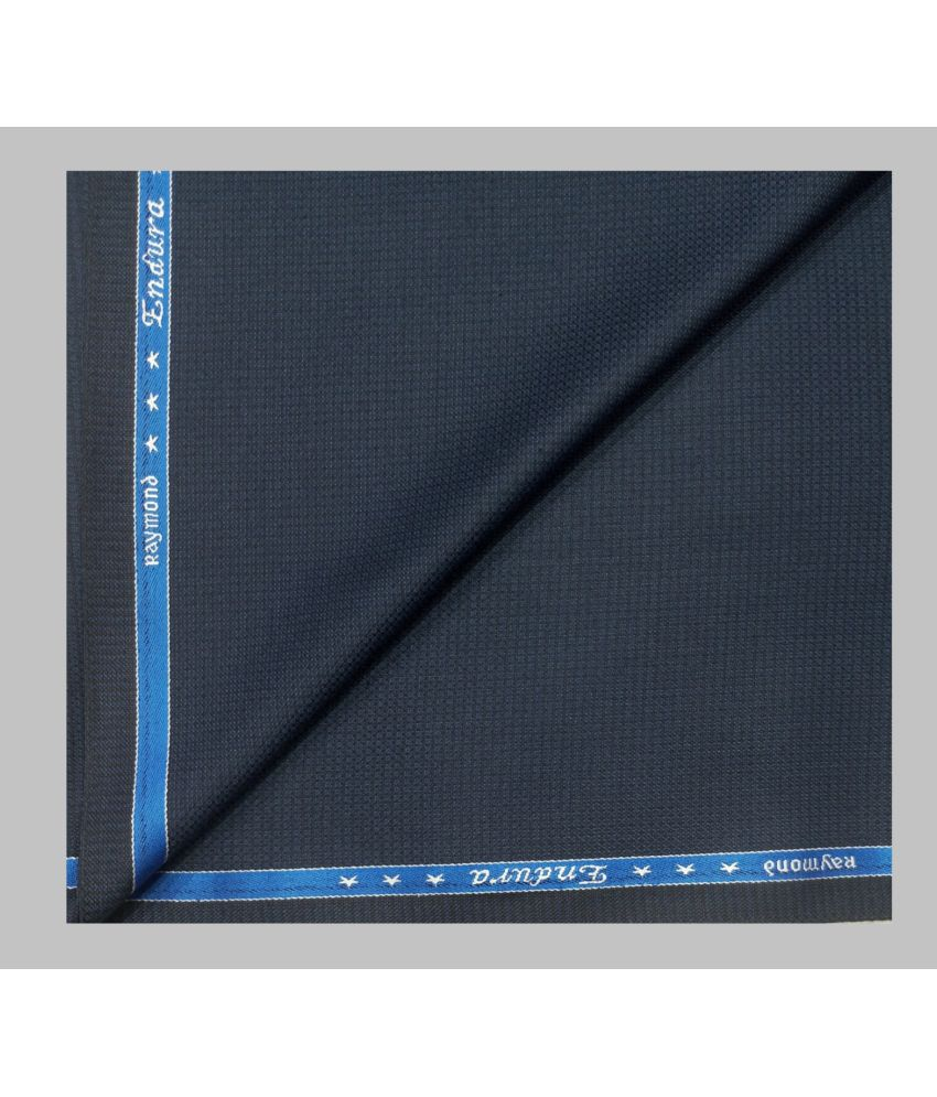 Raymond Blue Polyester Blend Men's Suit Length ( Pack of 1 ) (Color: Blue)