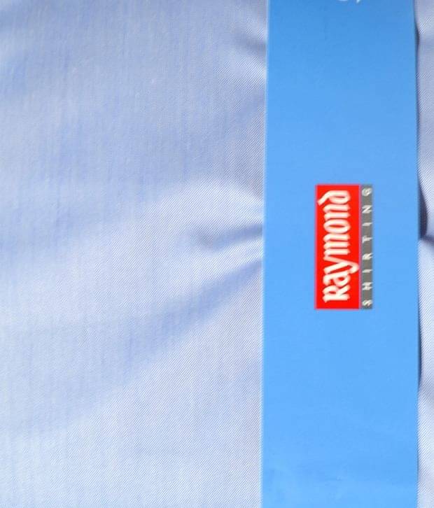 Raymond Blue Poly Blend Unstitched Shirt Pc (Size: 2.25 Metre)